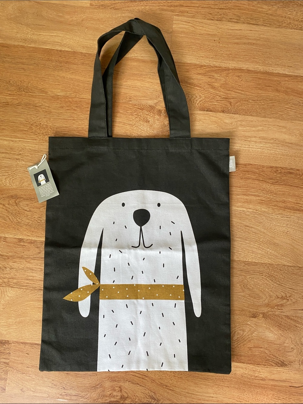 Spira of Sweden Bosse Dog canvas Tote Bag NWT